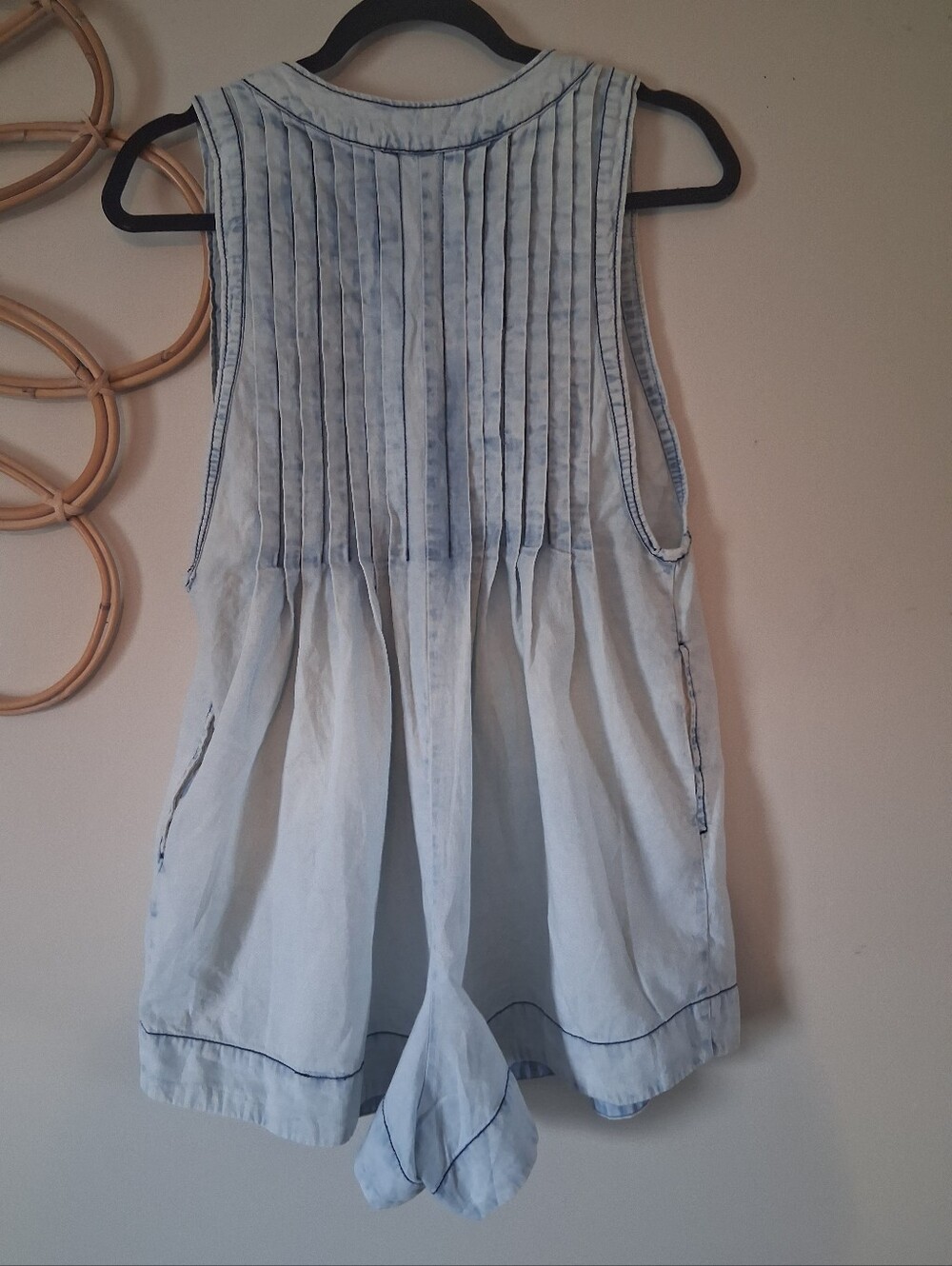 Free People Jean Webster Romper The Beach Wash Size S - Picture 7 of 12